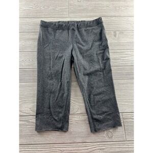 prAna Dark Gray Charcoal Large Cut Off Capri Leggings Women Athletic Wear